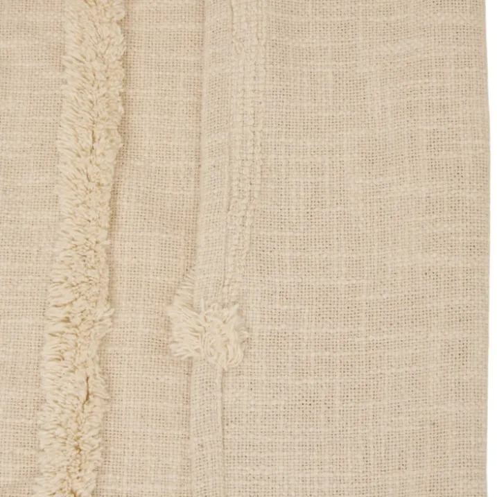 Rideau tamisant en coton tufté à motifs en relief