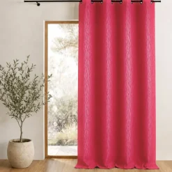 Rideau tamisant en jacquard imprimé