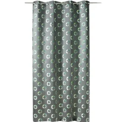 Rideau tamisant en jacquard à motifs de rosaces