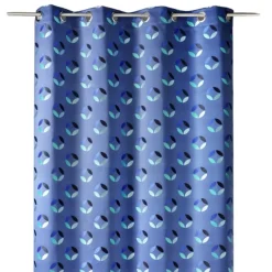 Rideau tamisant en jacquard à motifs de rosaces