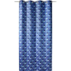 Rideau tamisant en jacquard à motifs de rosaces