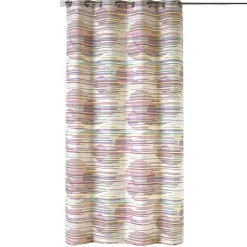 Rideau tamisant en jacquard à motifs graphiques