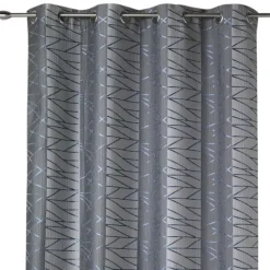 Rideau tamisant en jacquard à rayures verticales design