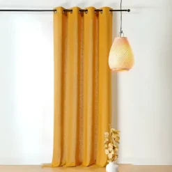 Rideau tamisant en poly-lin
