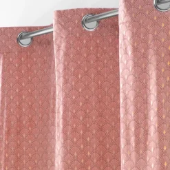 Rideau tamisant en velours print or