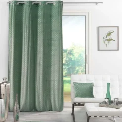 Rideau tamisant en velours print or