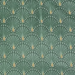 Rideau tamisant en velours print or