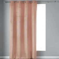 Rideau tamisant en velours ras