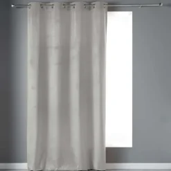 Rideau tamisant en velours ras