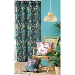 Rideau tamisant esprit exotique