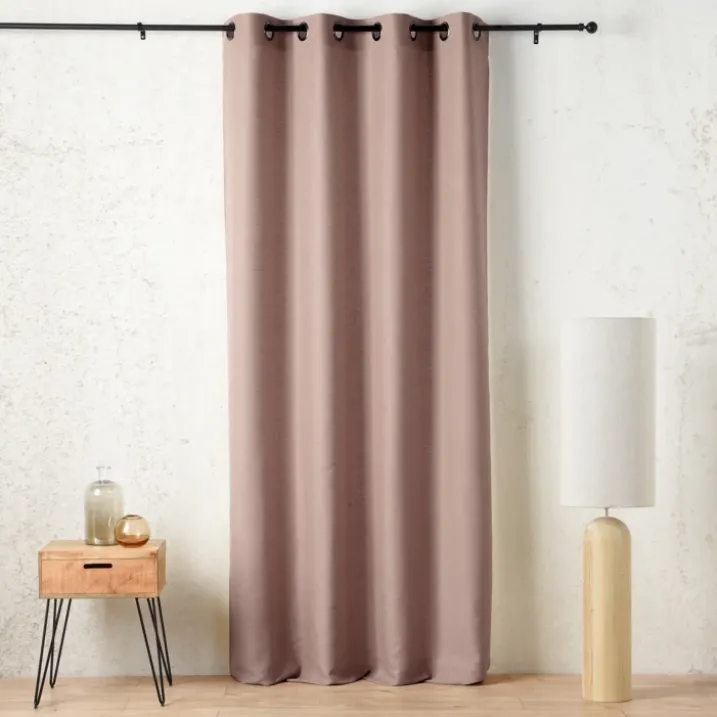 Rideau tamisant à œillets polylin satin