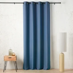 Rideau tamisant à œillets polylin satin