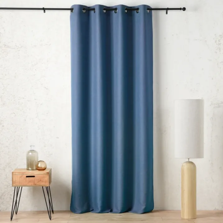 Rideau tamisant à œillets polylin satin
