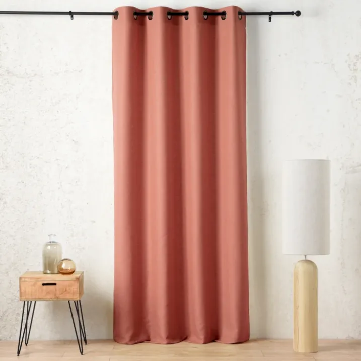 Rideau tamisant à œillets polylin satin