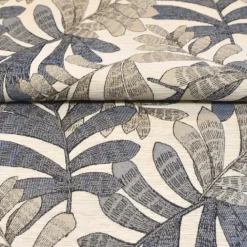 Rideau tamisant jacquard à motifs végétaux