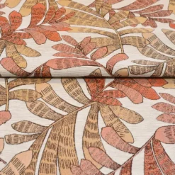 Rideau tamisant jacquard à motifs végétaux