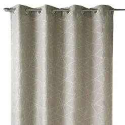 Rideau tamisant jacquard à motifs géométriques
