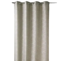 Rideau tamisant jacquard à motifs géométriques