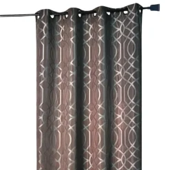 Rideau tamisant à motifs géométriques