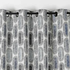 Rideau tamisant motifs rétro