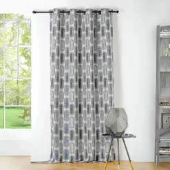 Rideau tamisant motifs rétro