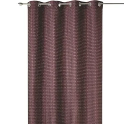 Rideau tamisant épais en jacquard uni à reliefs