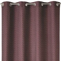 Rideau tamisant épais en jacquard uni à reliefs