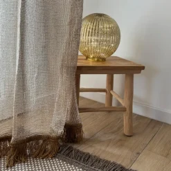 Rideau tamisant à tissage alvéolé