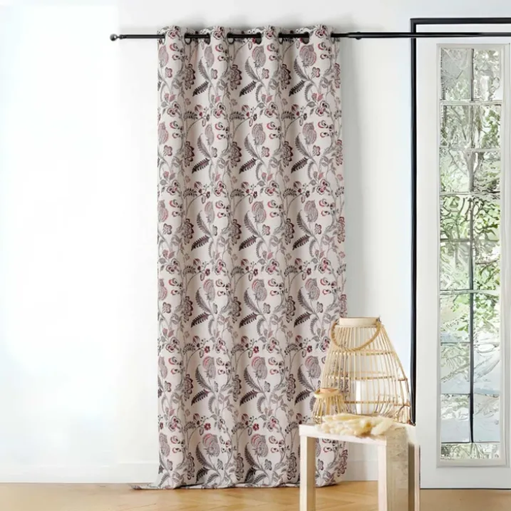 Rideau tamisant vintage floral