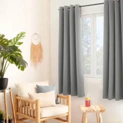 Rideau thermique en microfibre doublée