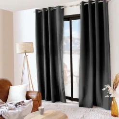 Rideau thermique en microfibre doublée