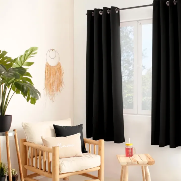 Rideau thermique en microfibre doublée