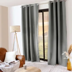 Rideau thermique en microfibre doublée