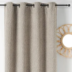 Rideau Thermique à Oeillets Effet Bouclé