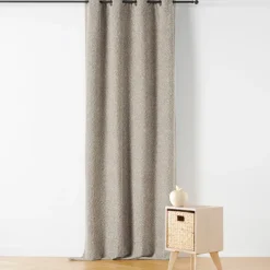 Rideau Thermique à Oeillets Effet Bouclé