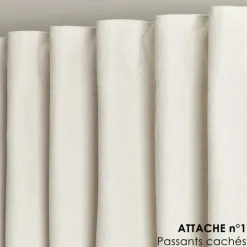 Rideau été thermique et occultant accroche 3-en-1 LUZ