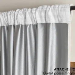 Rideau été thermique et occultant accroche 3-en-1 LUZ
