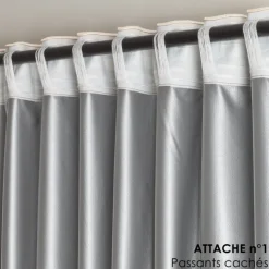 Rideau été thermique et occultant accroche 3-en-1 LUZ