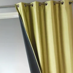 Rideau uni shantung 100% occultant 3 couches