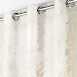 Rideau velours effet marbre
