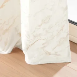 Rideau velours effet marbre
