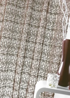 Rideau voilage broderie ton sur ton