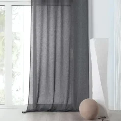 Rideau voilage tamisant en poly-lin