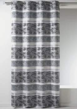 Rideaux en jacquard à rayures horizontales