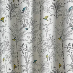Rideaux Jacquard imprimé floral et perroquets