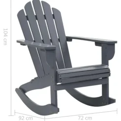 Rocking chair de jardin en bois