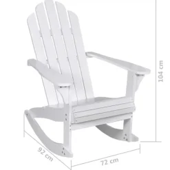 Rocking chair de jardin en bois