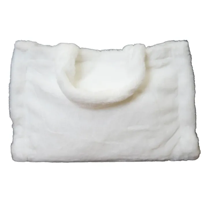 Sac cabas effet doudou avec fermeture aimantée