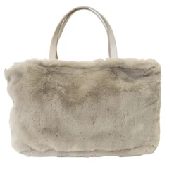 Sac imitation fourrure anse et bandoulière amovible
