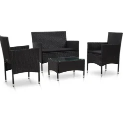 Salon de jardin confortable 4 pièces